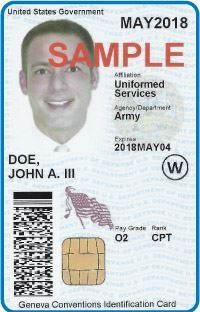 Common Access Active Duty Card