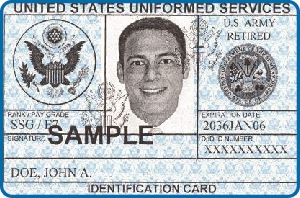 Department of Defense Retired Card
