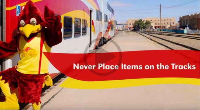 Never Place Items on the Tracks