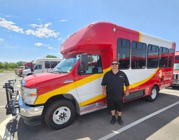 Rio Metro Driver Severo Aragon by his Bus Valencia County