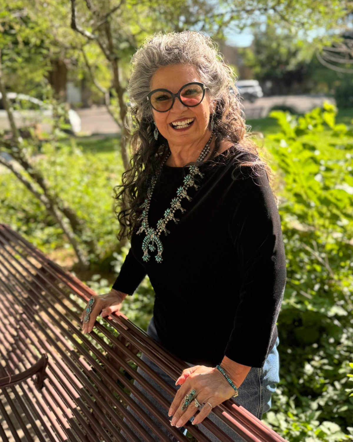 Picture of Dolores Marquez looking at the camera and smiling