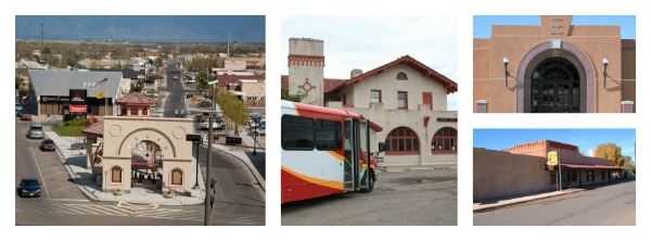 A Collage of Photos the Belen Station