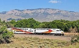 Train near the Sandia Pueblo Station