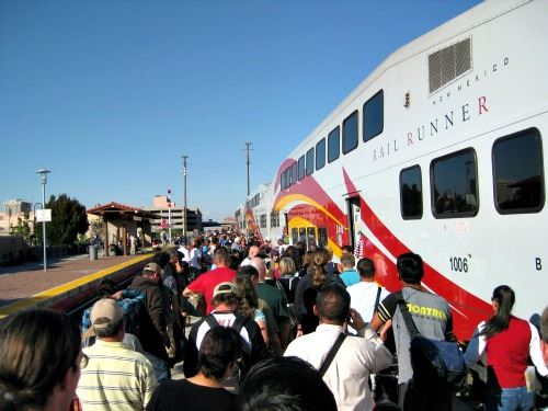 Group Boarding Train