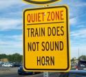 Quiet Zone Warning Sign